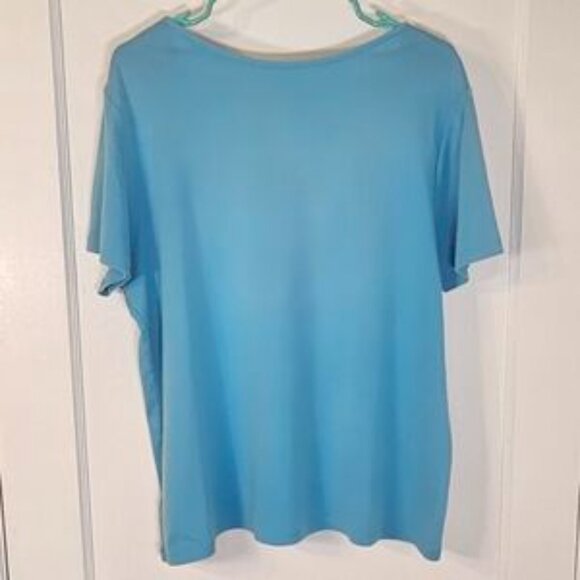 Women’s Blue Short Sleeve Tee - Picture 2 of 5